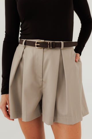 Szorty wełniane No. 4 Beige