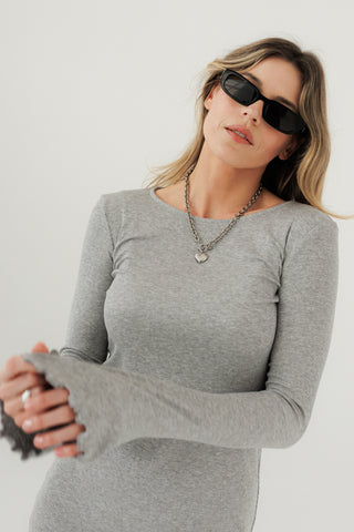Sukienka No. 1 Gris Clair Dentelle