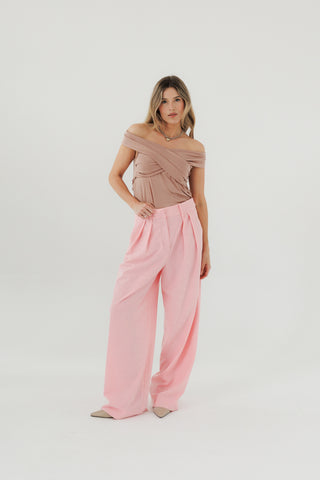 Bluzka z lyocellu No. 4 Sable Rosé