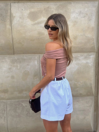 Bluzka z lyocellu No. 4 Sable Rosé - Lavamme