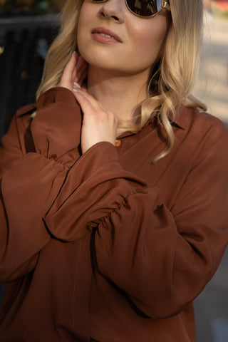 Koszula No. 3  Marron Brûlé Lavamme