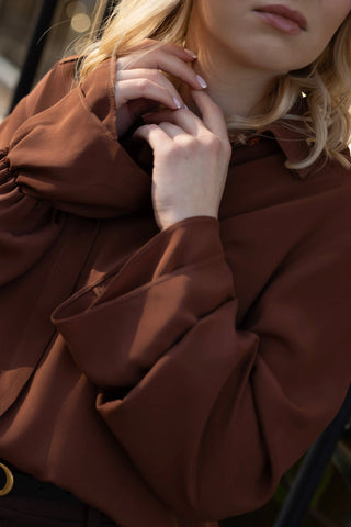 Koszula No. 3  Marron Brûlé