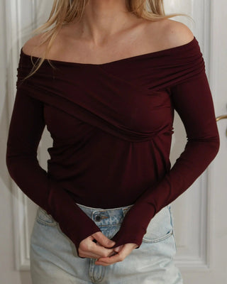 Longsleeve z lyocellu No. 4 Cerise Lavamme