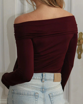 Longsleeve z lyocellu No. 4 Cerise Lavamme