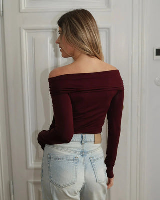 Longsleeve z lyocellu No. 4 Cerise Lavamme