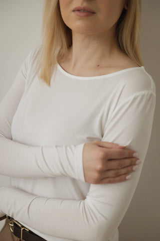 Longsleeve z modalu No. 1 Lait - Lavamme