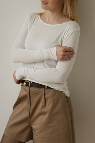Longsleeve z modalu No. 1 Lait - Lavamme