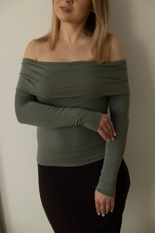 Longsleeve z modalu No. 2 Olive - Lavamme