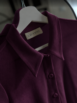 T-shirt z bawełny No. 2 Cerise Lavamme