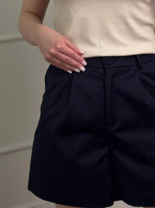 Szorty z bawełny No. 2 Bleu Lavande - Lavamme