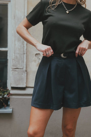 T-shirt z bawełny No. 1 Forêt - Lavamme