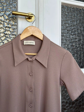 T-shirt No. 2 Mokka - Lavamme