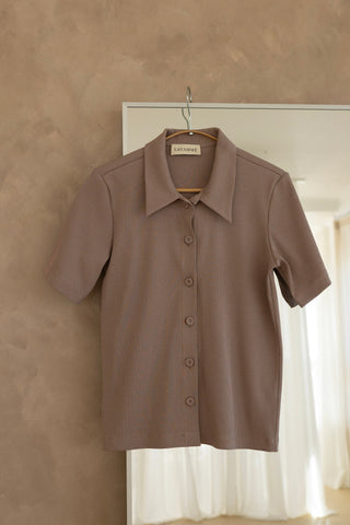 T-shirt No. 2 Mokka - Lavamme