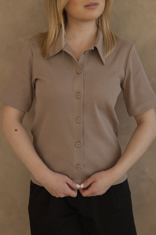 T-shirt No. 2 Mokka - Lavamme