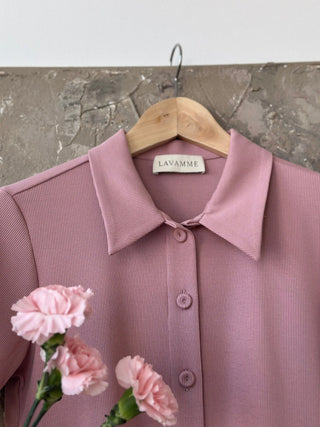 T-shirt z bawełny No. 2 Rose