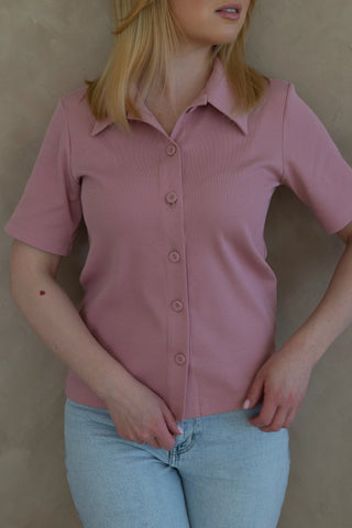 T-shirt z bawełny No. 2 Rose