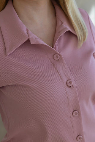 T-shirt z bawełny No. 2 Rose