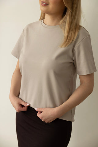 T-shirt No. 3 Taupe - Lavamme