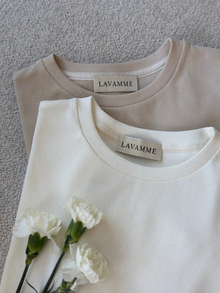 T-shirt z bawełny No. 1 Crémeux Lavamme