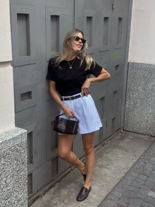 T-shirt z bawełny No. 1 Noir Classique - Lavamme