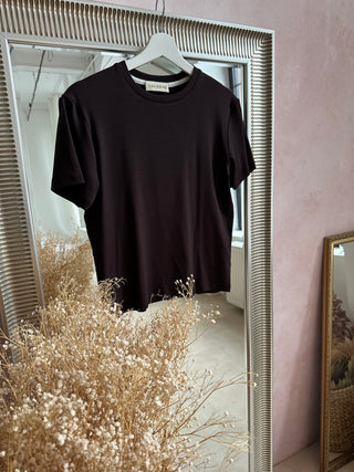 T-shirt z lyocellu No. 1 Chocolat - Lavamme